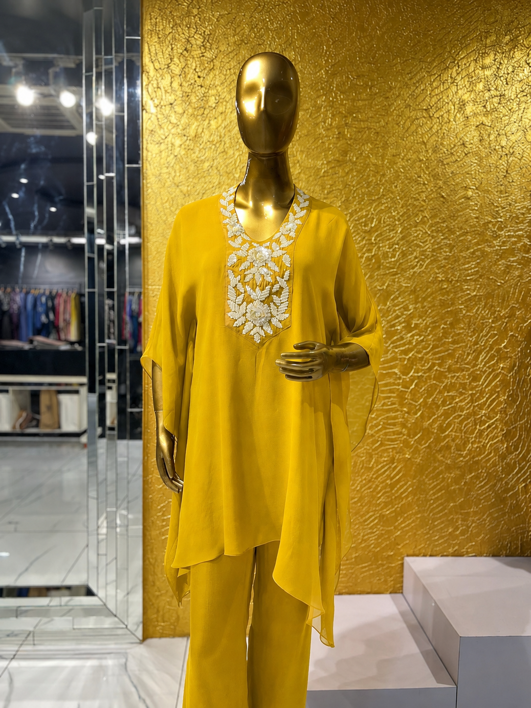 Ombre Yoked Kaftan