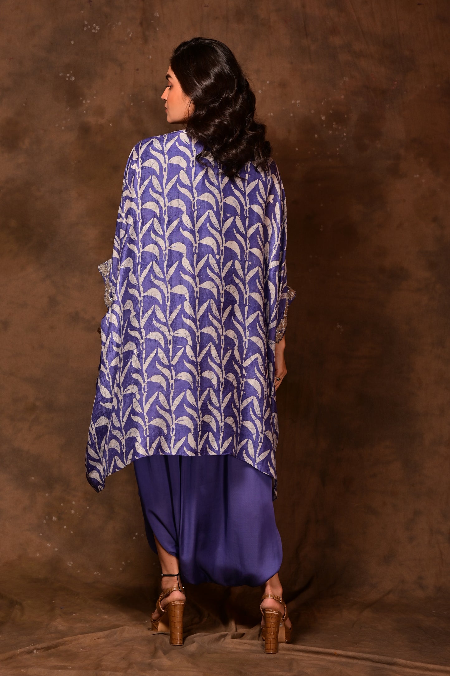 Batik Kaftan Tie-Up Jacket Set
