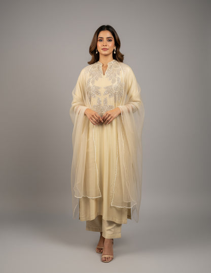 Macro Flower Kurta Set