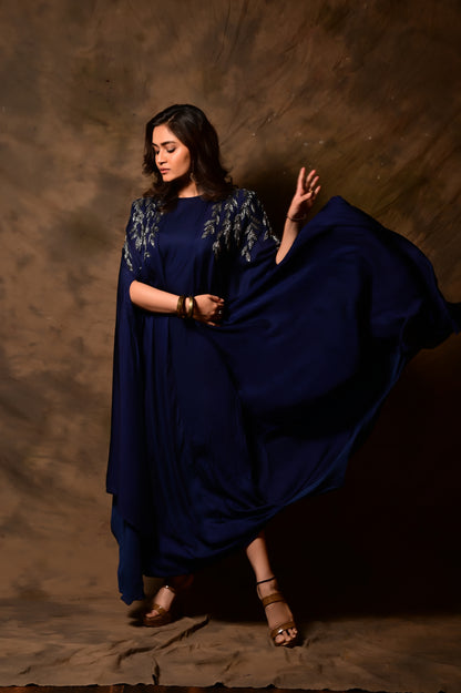 Cowl Cape Dress