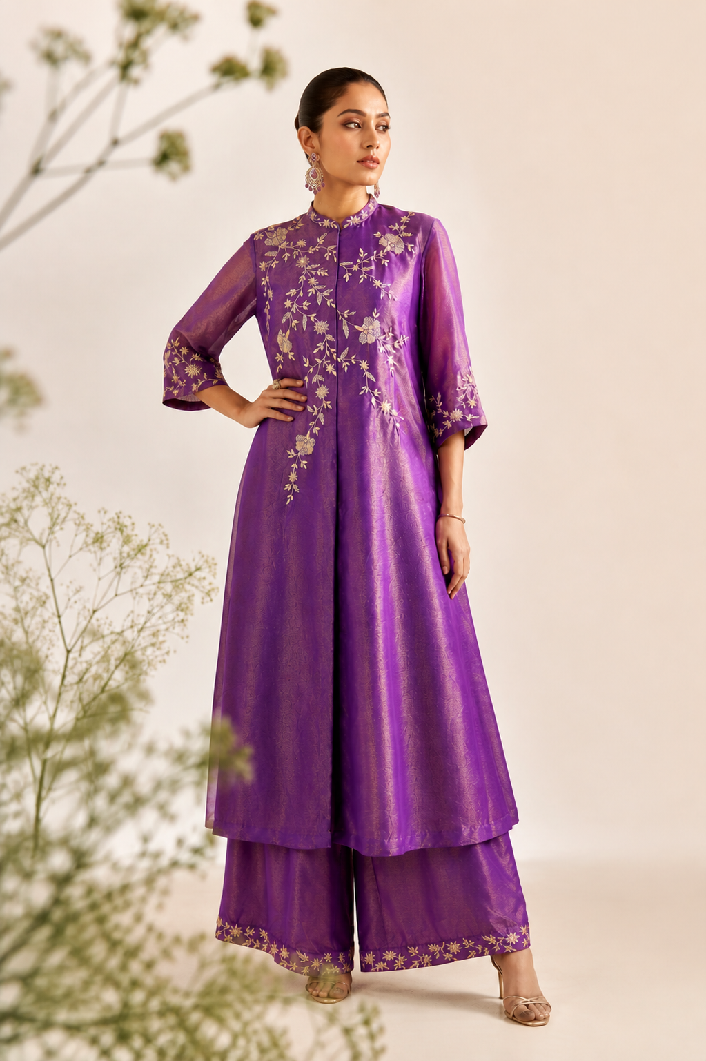 Tissue Kurta Set
