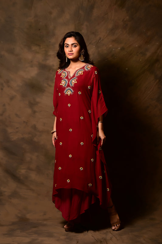 Mirror Applique Kaftan Set