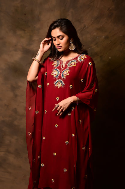 Mirror Applique Kaftan Set