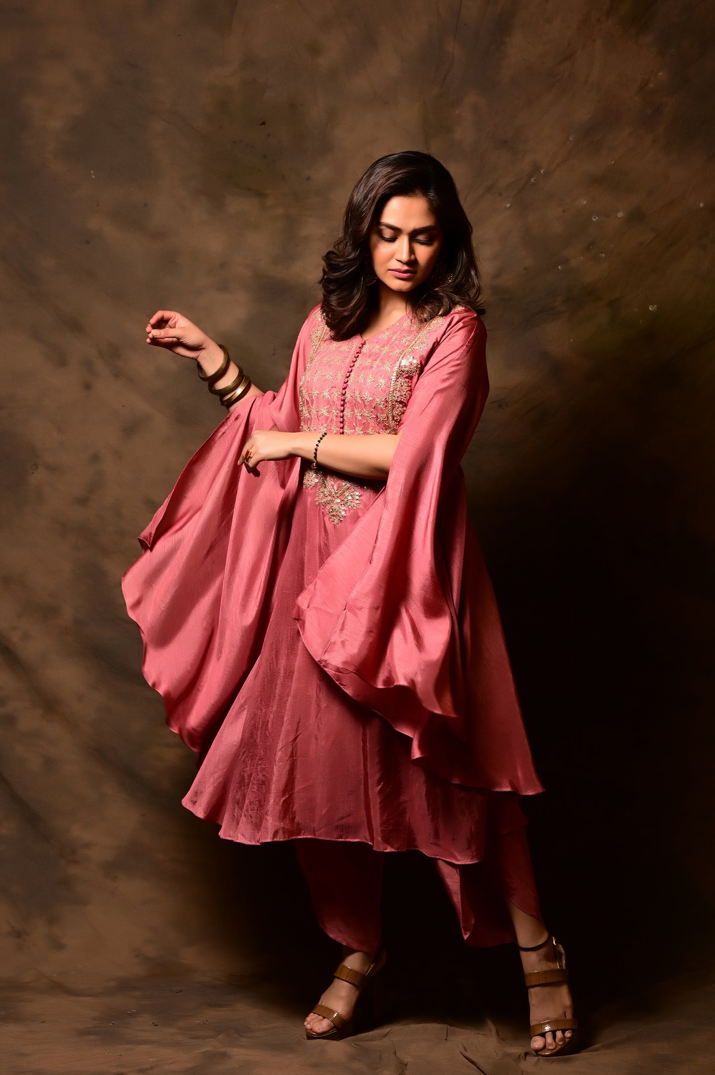 Dori-Marodi Work Shaped Kaftan Set