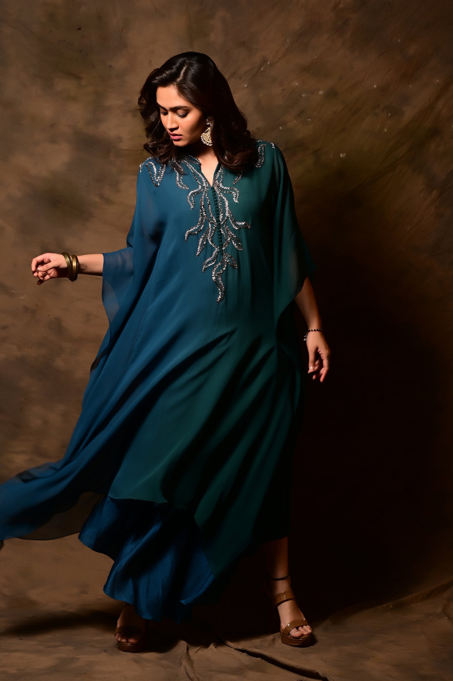 Foliage Kaftan Set