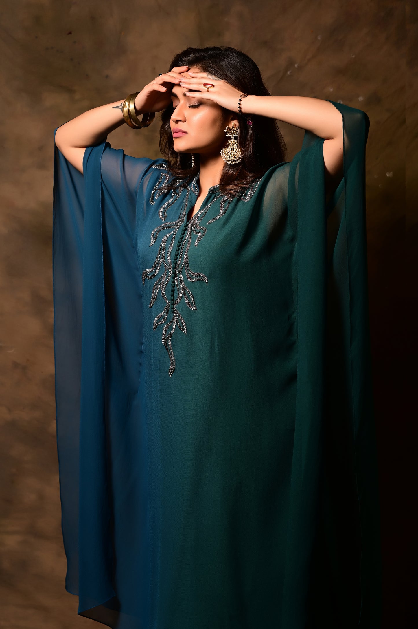 Foliage Kaftan Set