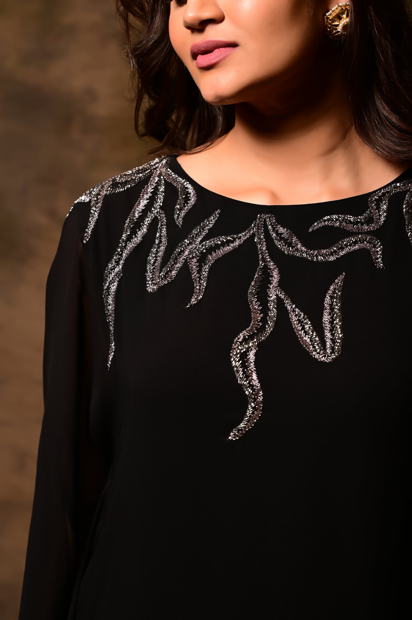 Foliage Kaftan Dress