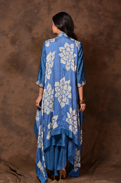 Batik Sleeveless Jacket Set