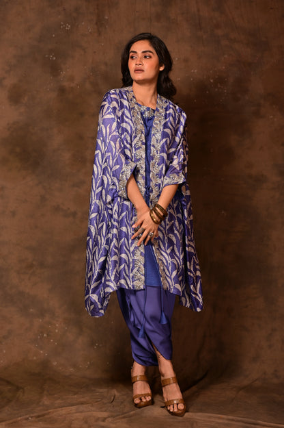 Batik Kaftan Tie-Up Jacket Set