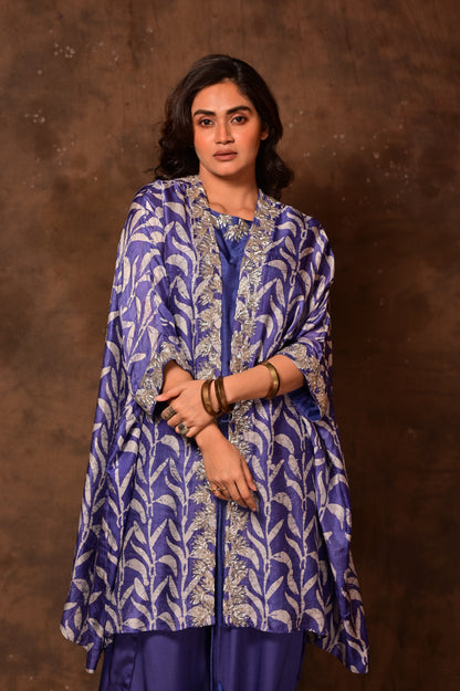 Batik Kaftan Tie-Up Jacket Set