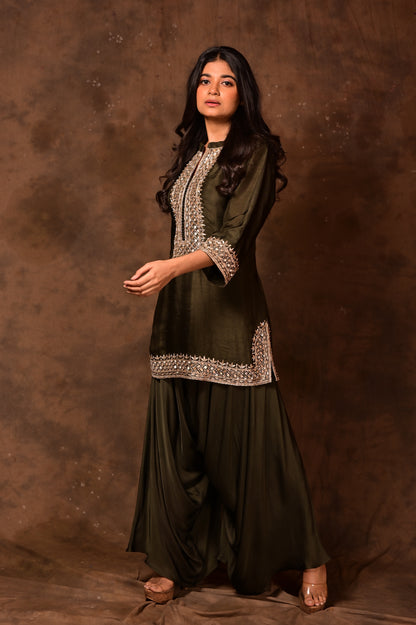 Zardozi Short Kurta Set