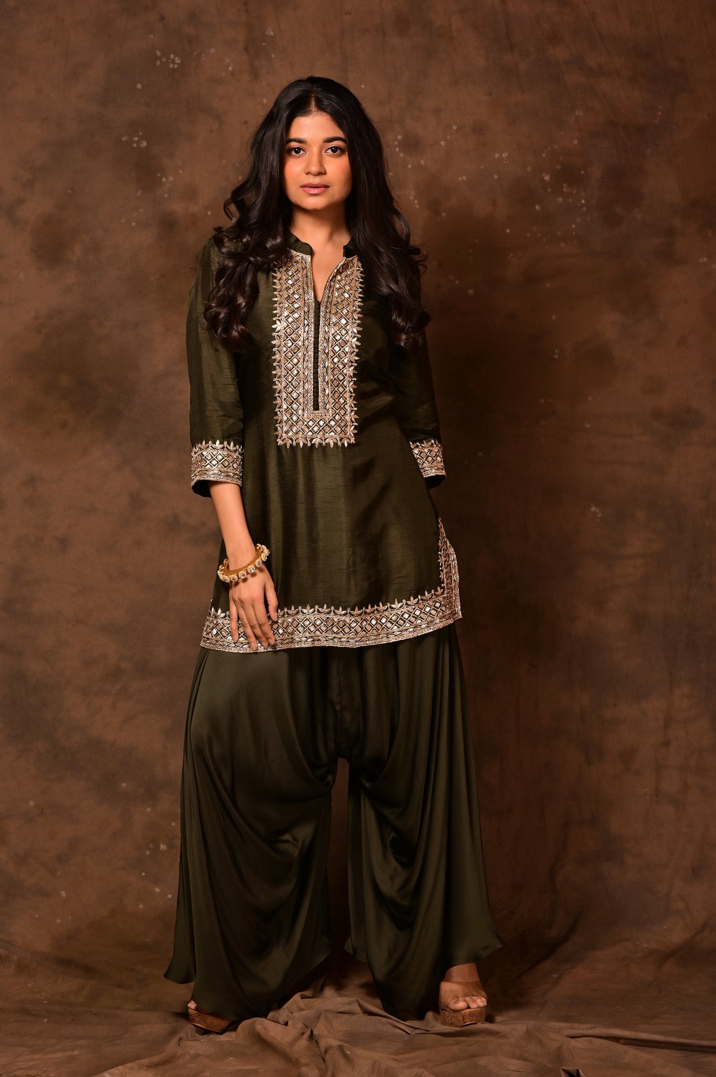 Zardozi Short Kurta Set