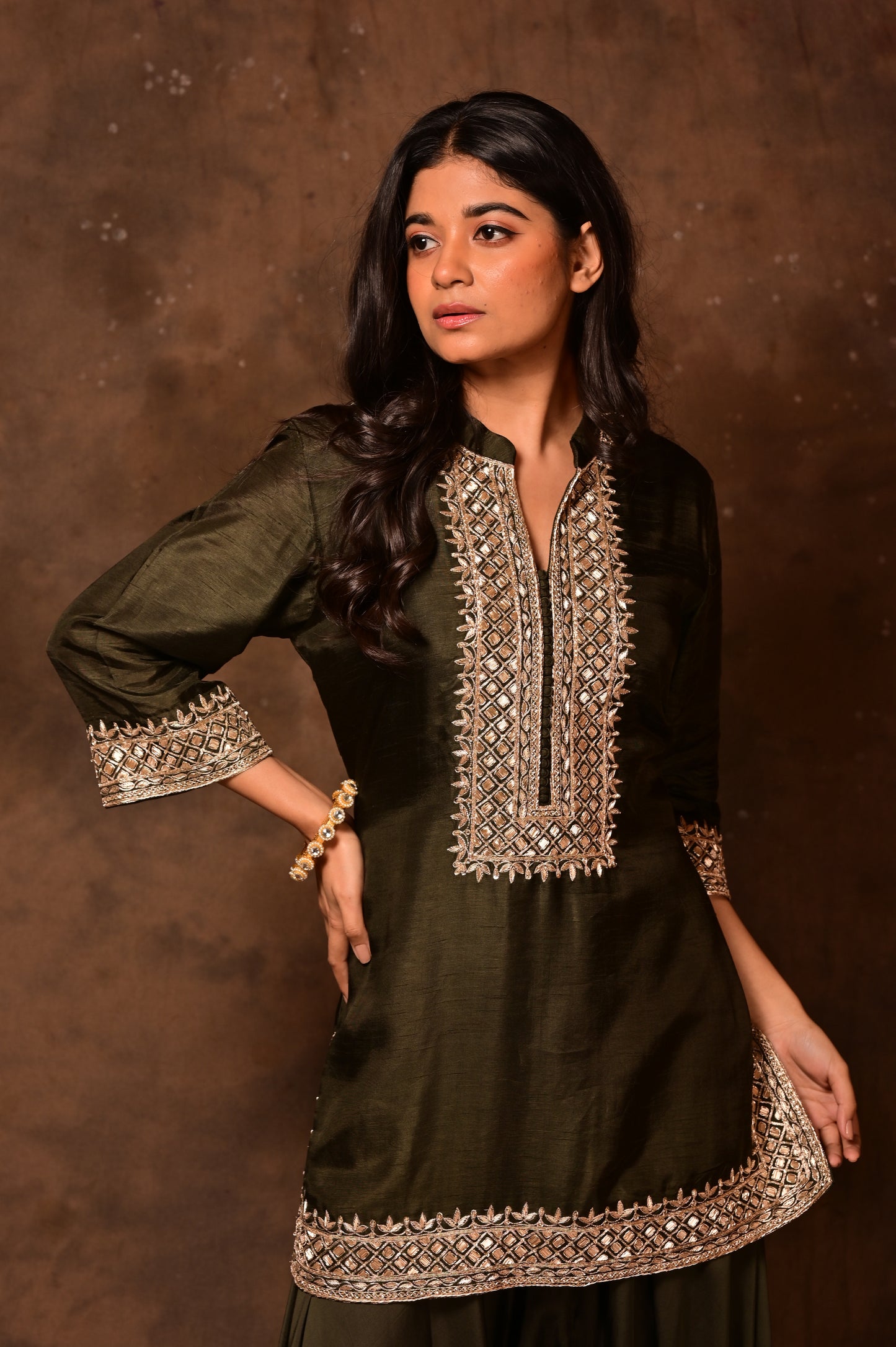 Zardozi Short Kurta Set