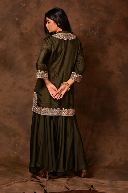 Zardozi Short Kurta Set
