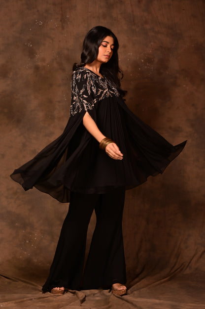 Foliage Gather Cape Set