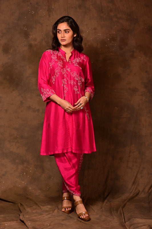 Short Kurta & Tulip Pants Set