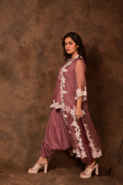Applique Cutwork Jacket Set