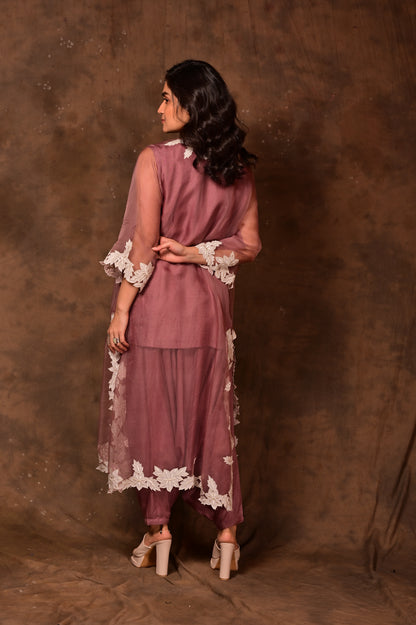 Applique Cutwork Jacket Set
