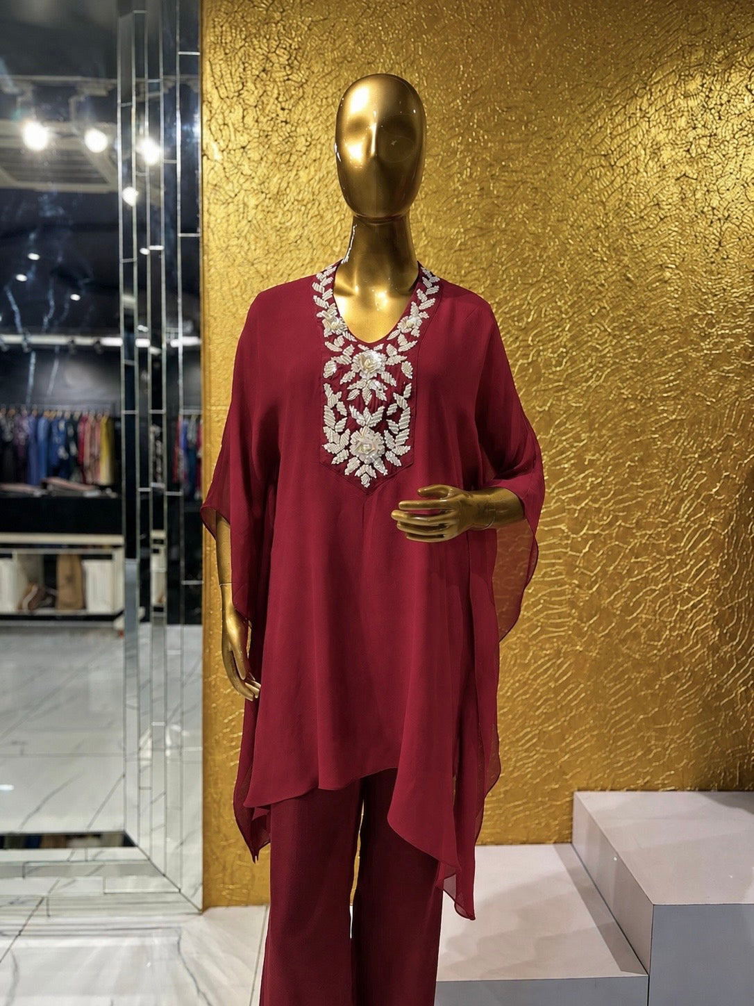 Ombre Yoked Kaftan