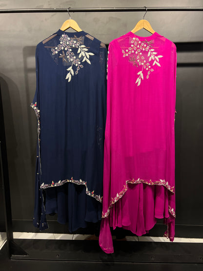 Embroidered Cape Set