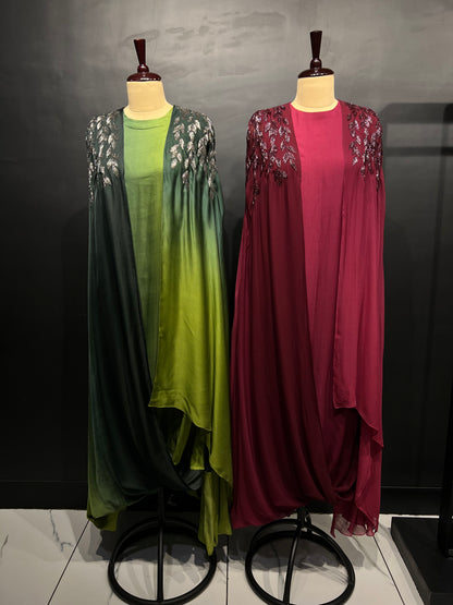 Cowl Cape Dress