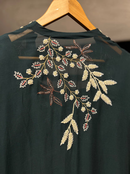 Heavy Embroidered Cape Set