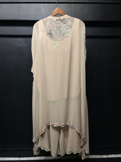 Heavy Embroidered Cape Set
