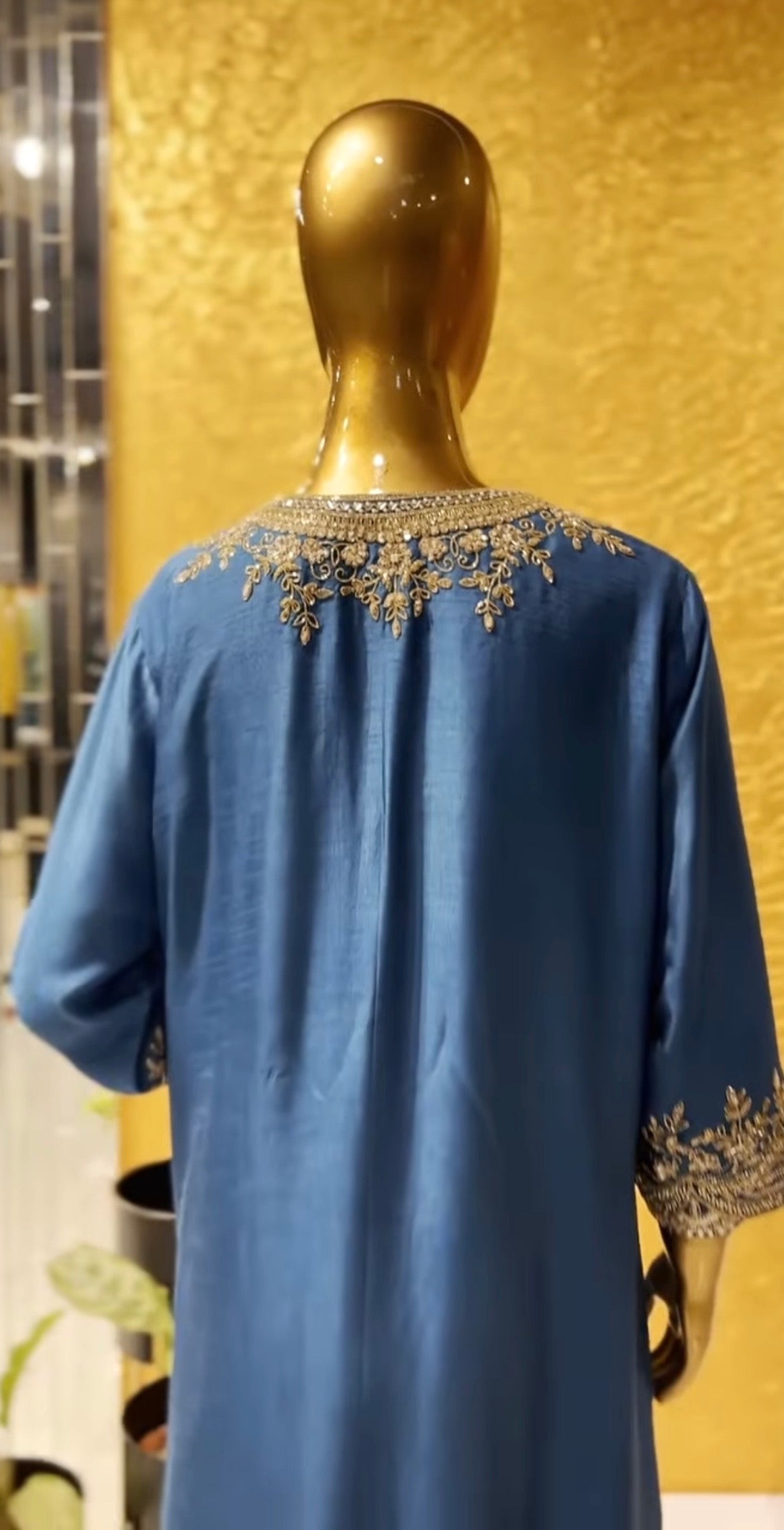 Amaya Short Kurta & Draped Pants Set