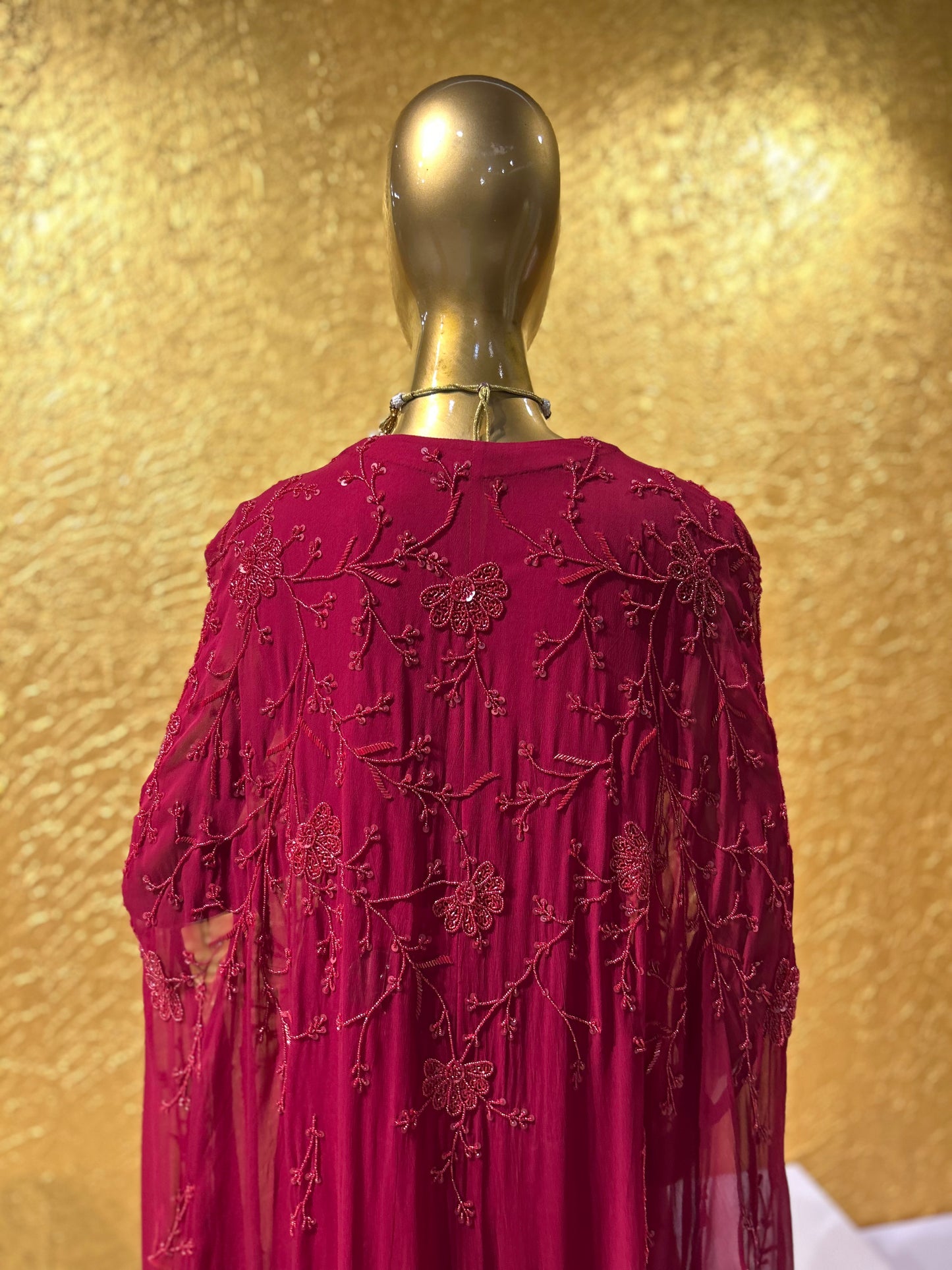 Saree Drape Cape Gown