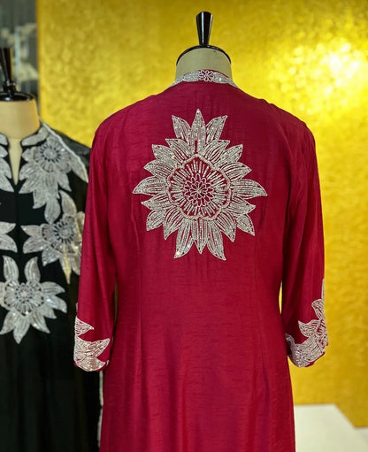 Macro Flower Kurta Set