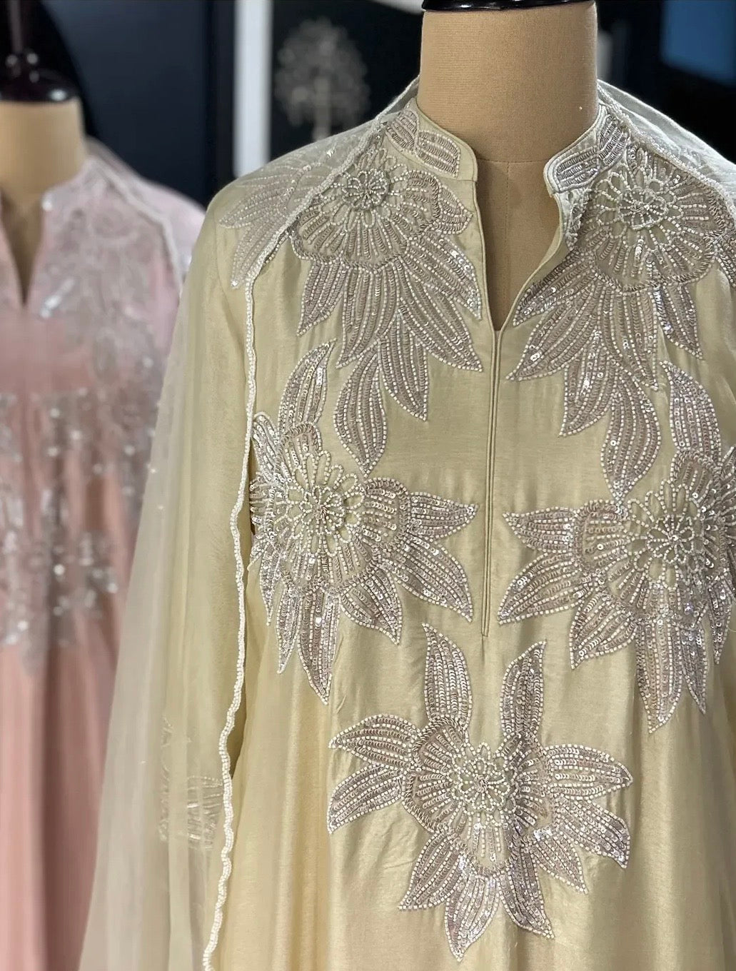 Macro Flower Kurta Set
