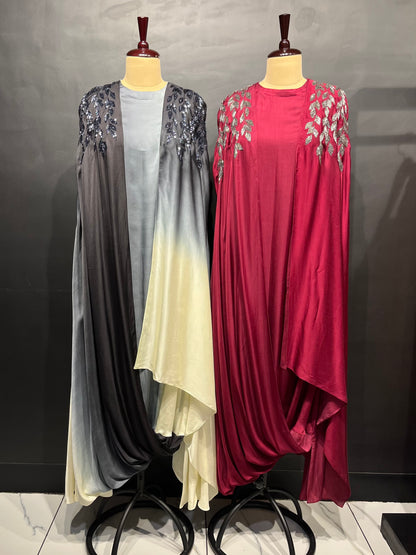 Cowl Cape Dress