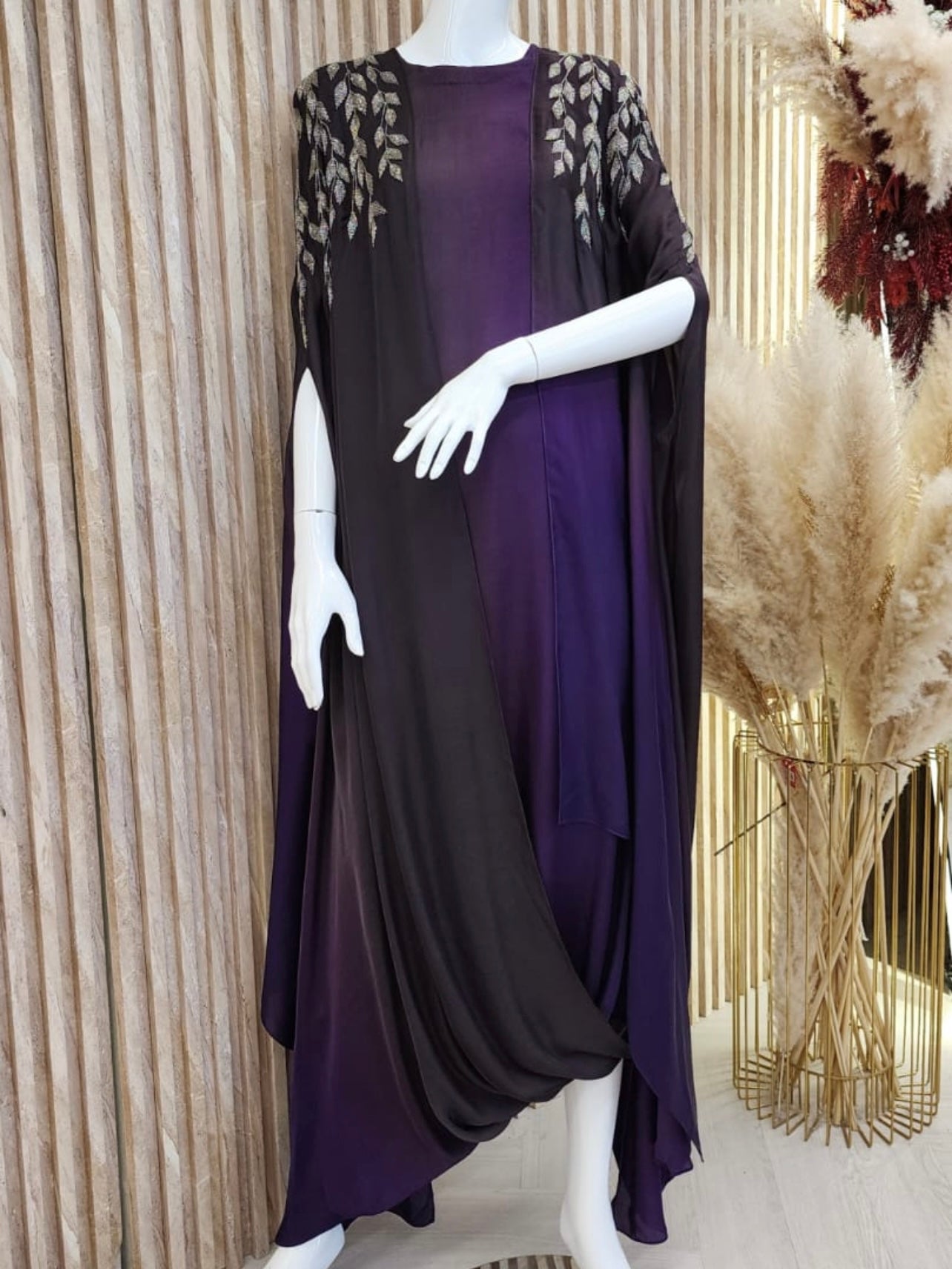 Cowl Cape Dress