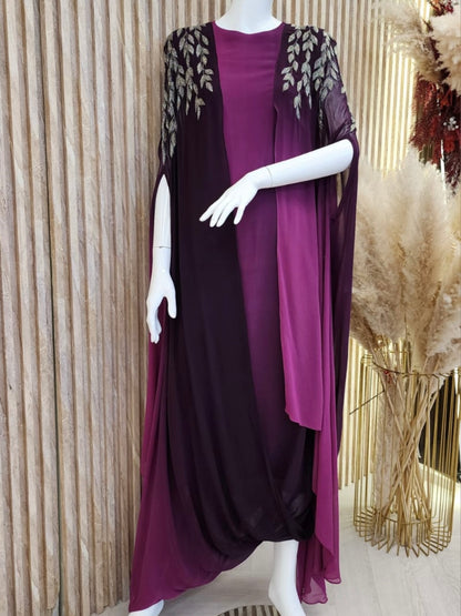 Cowl Cape Dress