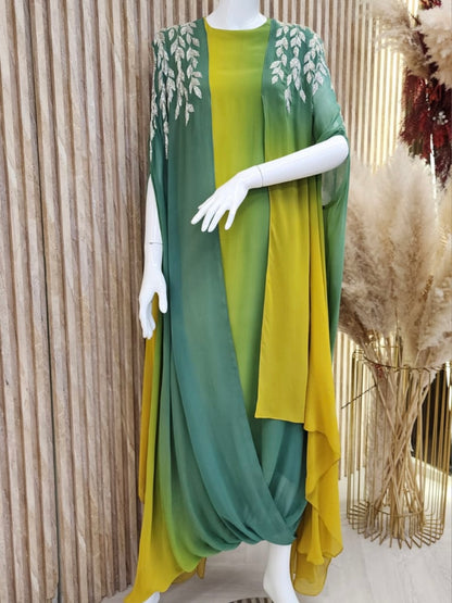 Cowl Cape Dress